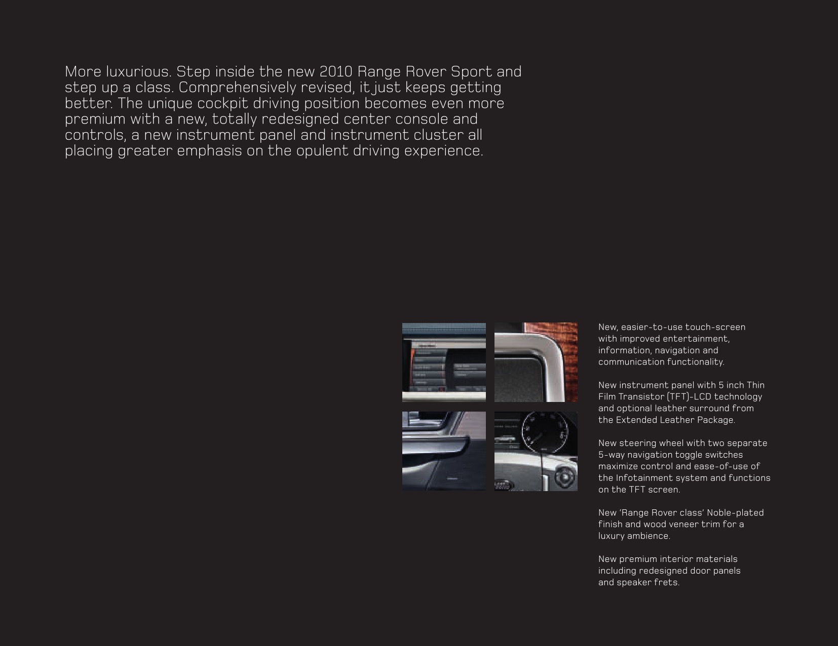 2010 Range Rover Sport Brochure Page 9
